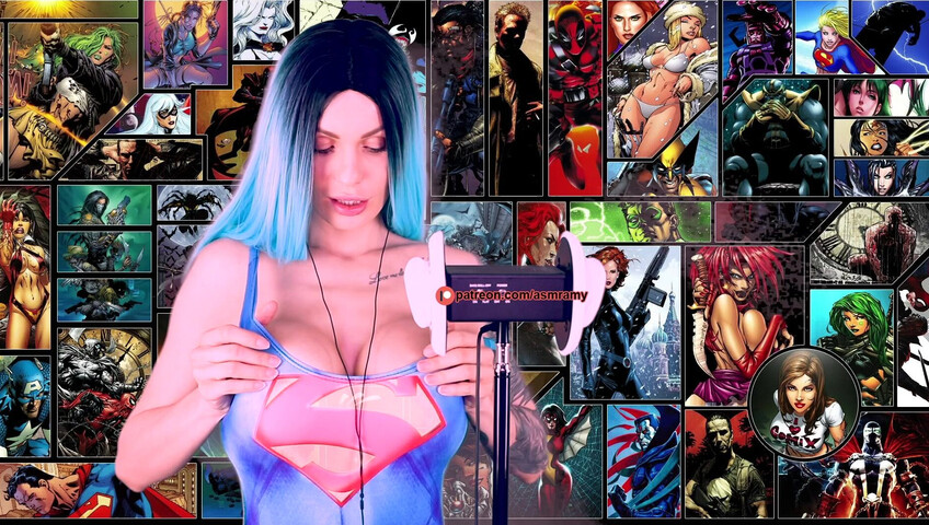 ASMR Amy Nude - Boobs For Me Superhero