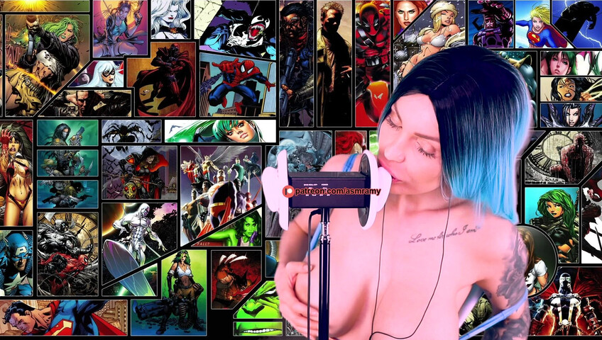 ASMR Amy Nude - Boobs For Me Superhero