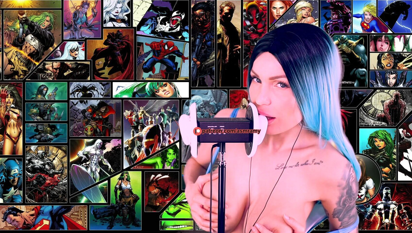 ASMR Amy Nude - Boobs For Me Superhero