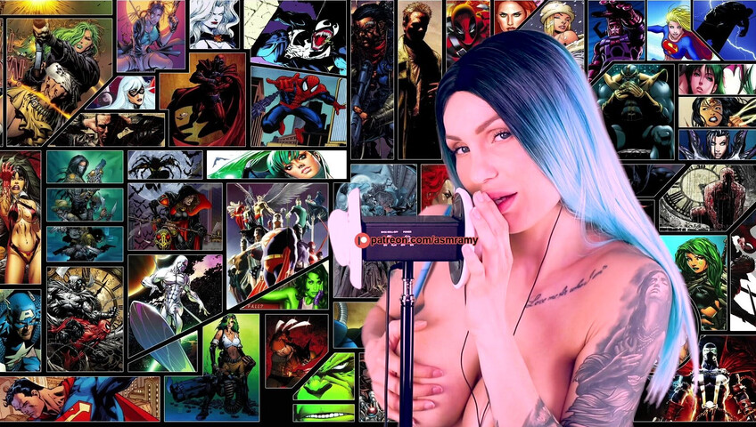 ASMR Amy Nude - Boobs For Me Superhero