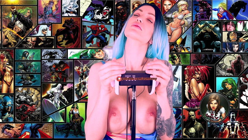 ASMR Amy Nude - Boobs For Me Superhero