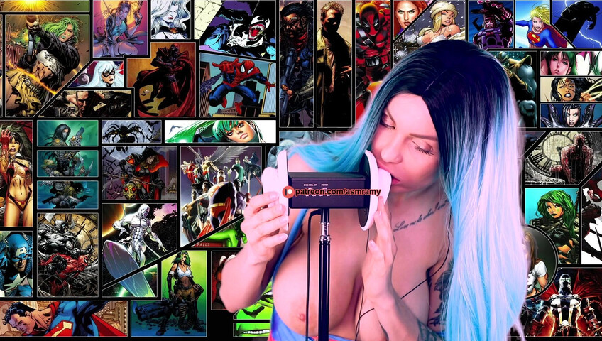 ASMR Amy Nude - Boobs For Me Superhero