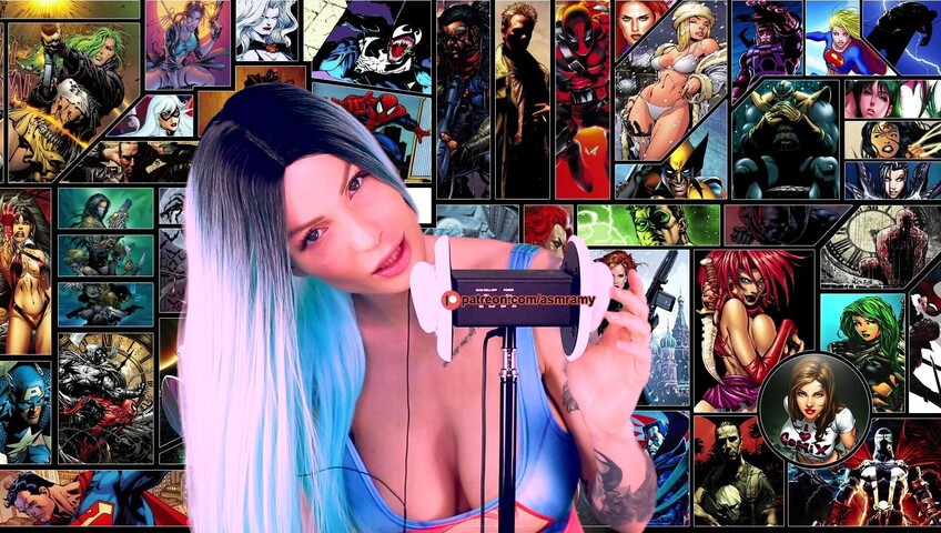 ASMR Amy Nude - Boobs For Me Superhero