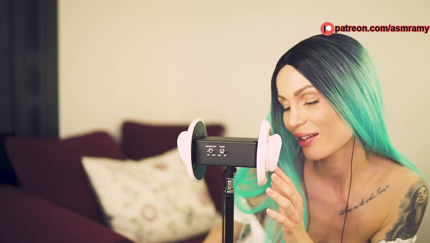 ASMR Amy Nude - Ear Licking