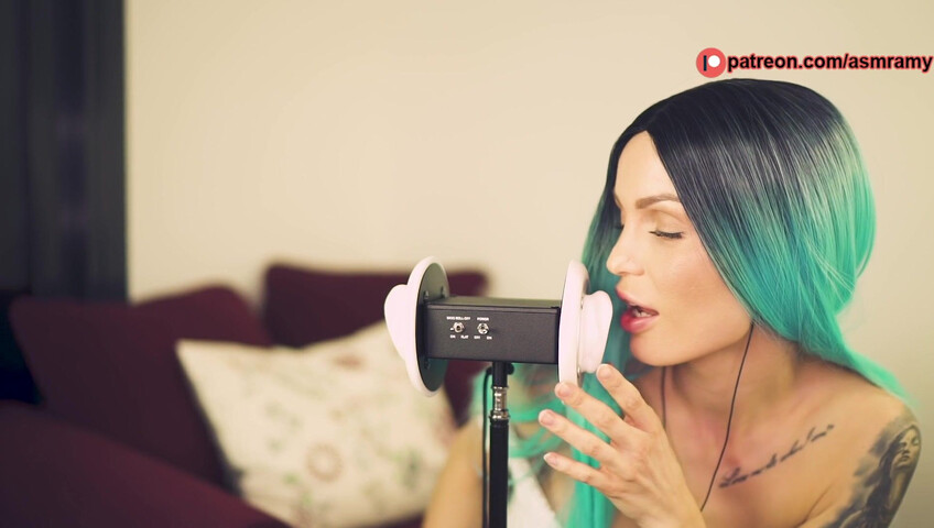 ASMR Amy Nude - Ear Licking