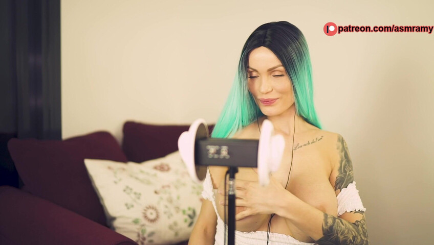 ASMR Amy Nude - Ear Licking