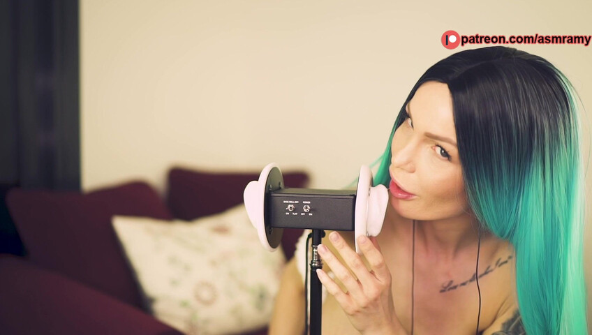 ASMR Amy Nude - Ear Licking