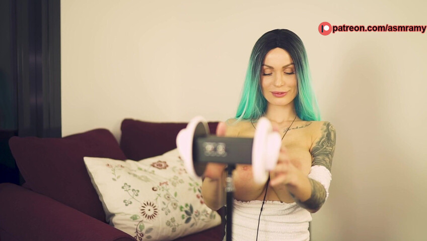 ASMR Amy Nude - Ear Licking