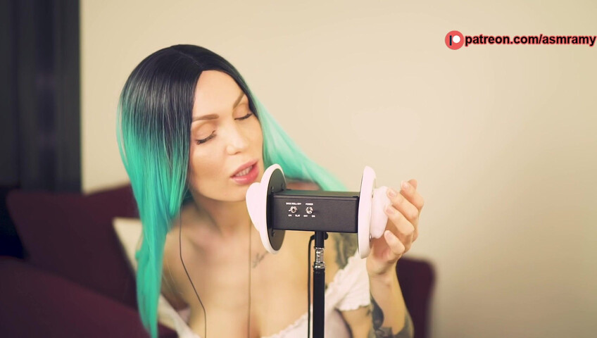 ASMR Amy Nude - Ear Licking