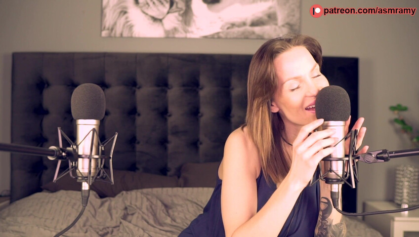 ASMR Amy Patreon - Breathing Mic Scratching