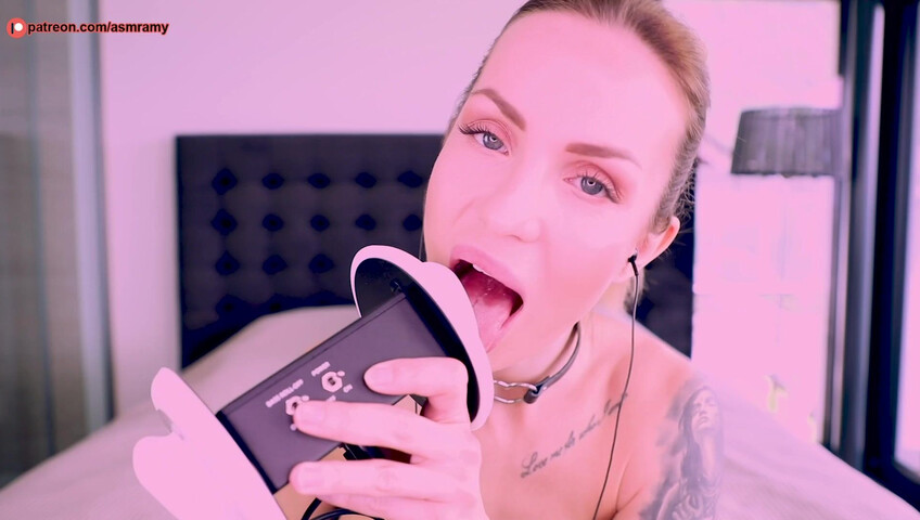 ASMR Amy Patreon - Ear Licking