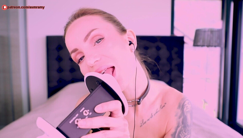 ASMR Amy Patreon - Ear Licking