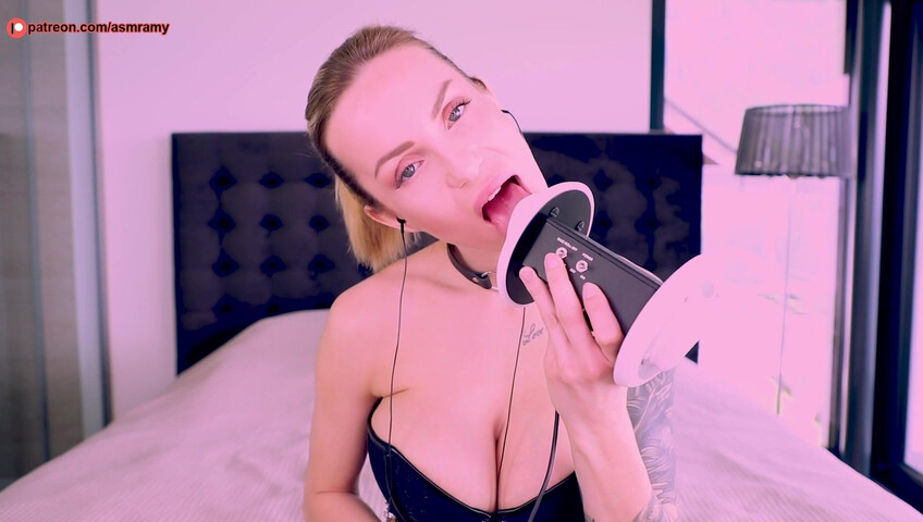 ASMR Amy Patreon - Ear Licking