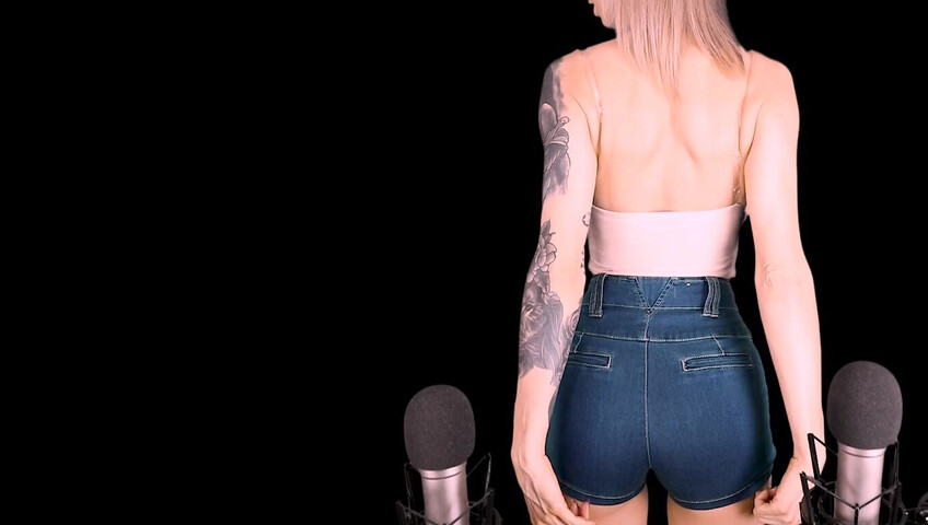 ASMR Amy Patreon - Jeans Short Pants   Relaxing Sounds