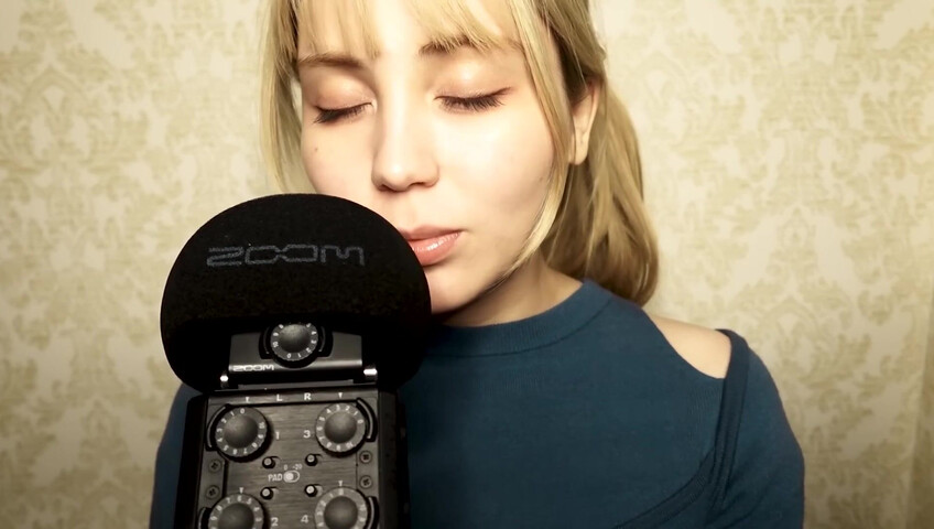 ASMR Bluekatie - Mouth Sounds - Positive Affirmation - Inaudible Whisper