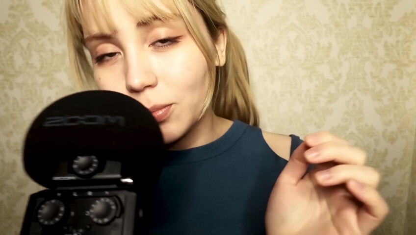 ASMR Bluekatie - Mouth Sounds - Positive Affirmation - Inaudible Whisper