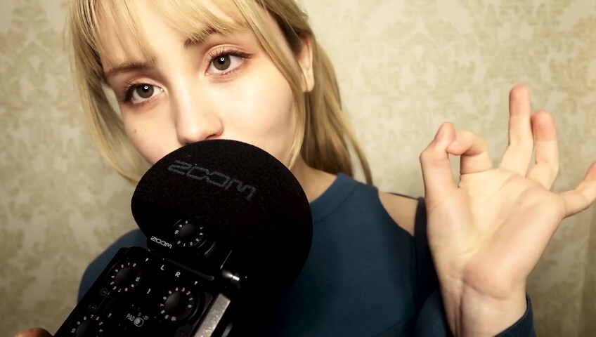 ASMR Bluekatie - Mouth Sounds - Positive Affirmation - Inaudible Whisper