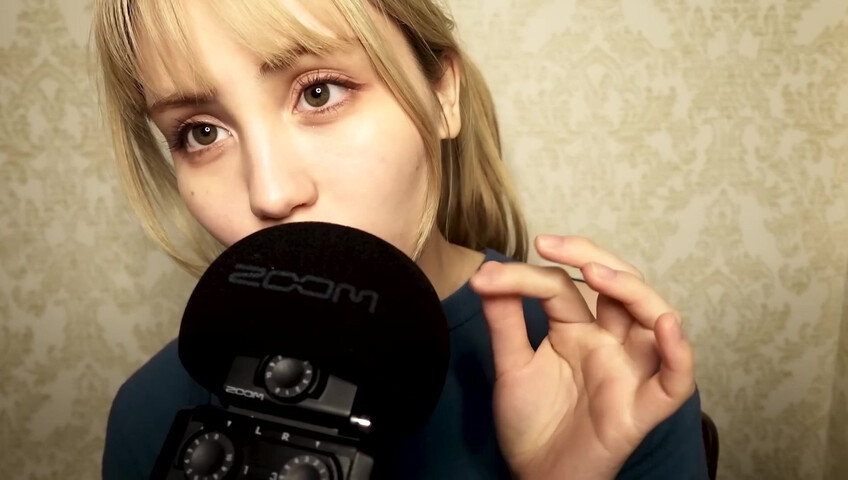 ASMR Bluekatie - Mouth Sounds - Positive Affirmation - Inaudible Whisper