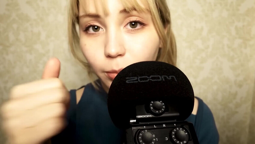 ASMR Bluekatie - Mouth Sounds - Positive Affirmation - Inaudible Whisper