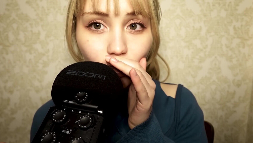 ASMR Bluekatie - Mouth Sounds - Positive Affirmation - Inaudible Whisper