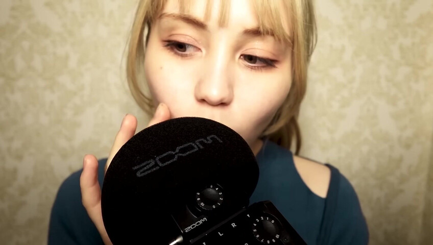 ASMR Bluekatie - Mouth Sounds - Positive Affirmation - Inaudible Whisper