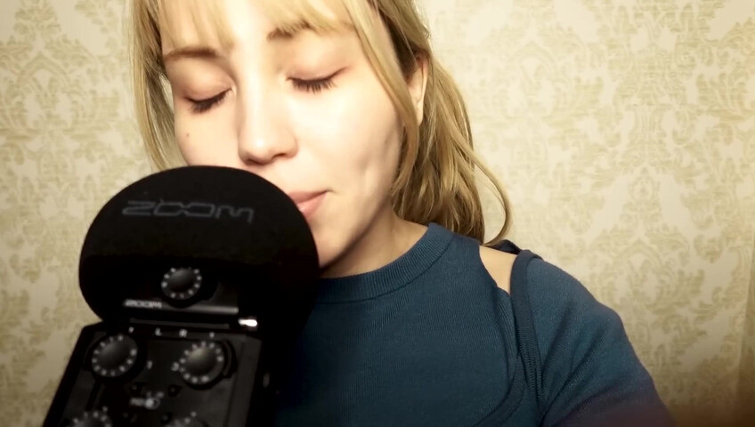 ASMR Bluekatie - Mouth Sounds - Positive Affirmation - Inaudible Whisper