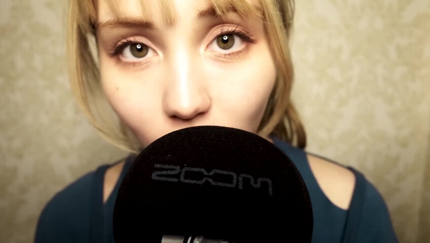 ASMR Bluekatie - Mouth Sounds - Positive Affirmation - Inaudible Whisper