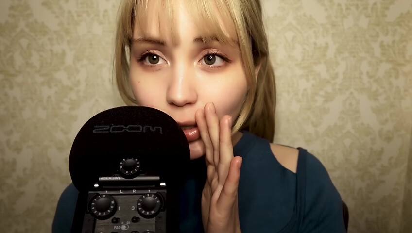 ASMR Bluekatie - Mouth Sounds - Positive Affirmation - Inaudible Whisper