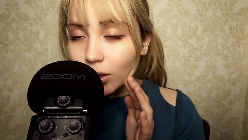 ASMR Bluekatie - Mouth Sounds - Positive Affirmation - Inaudible Whisper