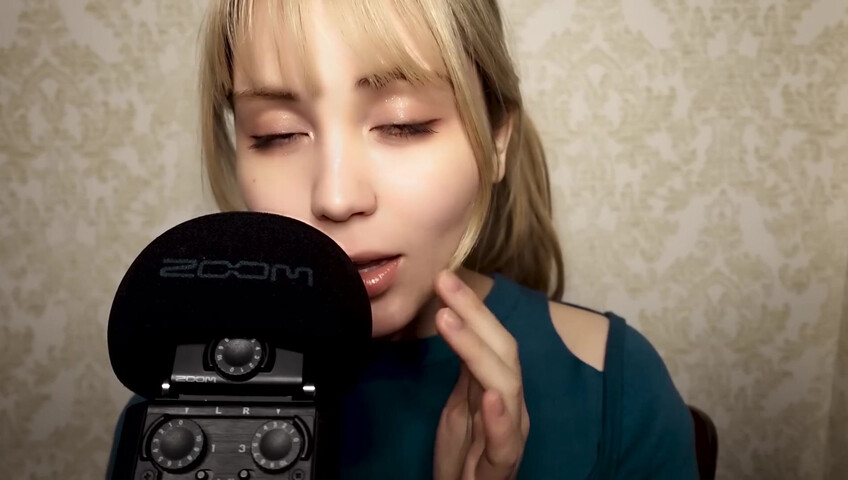 ASMR Bluekatie - Mouth Sounds - Positive Affirmation - Inaudible Whisper