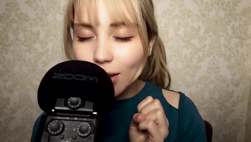 ASMR Bluekatie - Mouth Sounds - Positive Affirmation - Inaudible Whisper