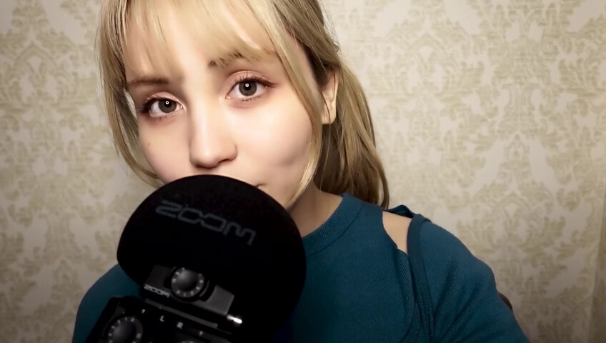 ASMR Bluekatie - Mouth Sounds - Positive Affirmation - Inaudible Whisper