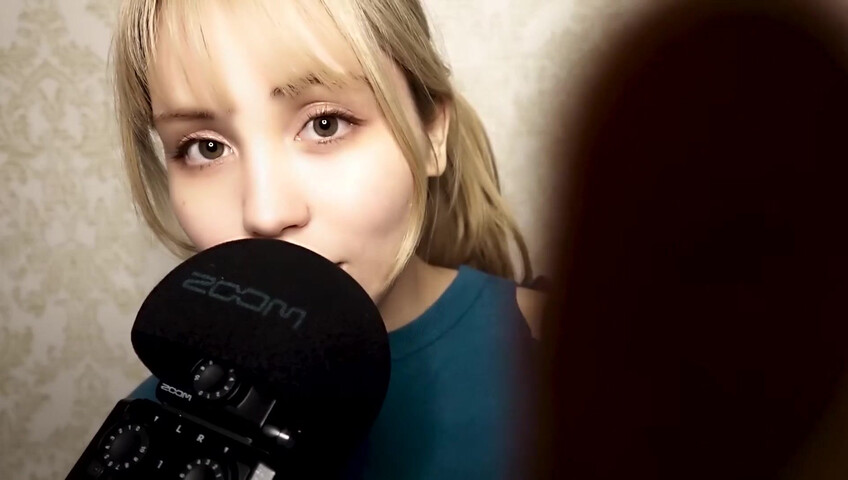 ASMR Bluekatie - Mouth Sounds - Positive Affirmation - Inaudible Whisper