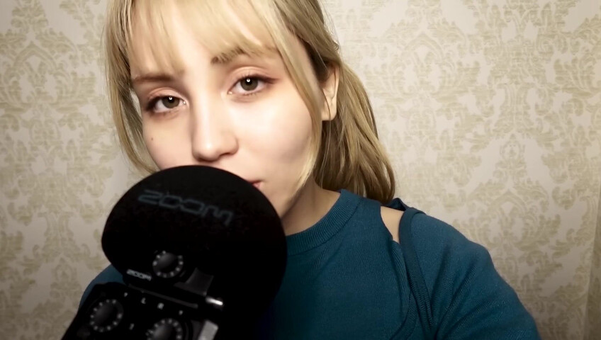 ASMR Bluekatie - Mouth Sounds - Positive Affirmation - Inaudible Whisper