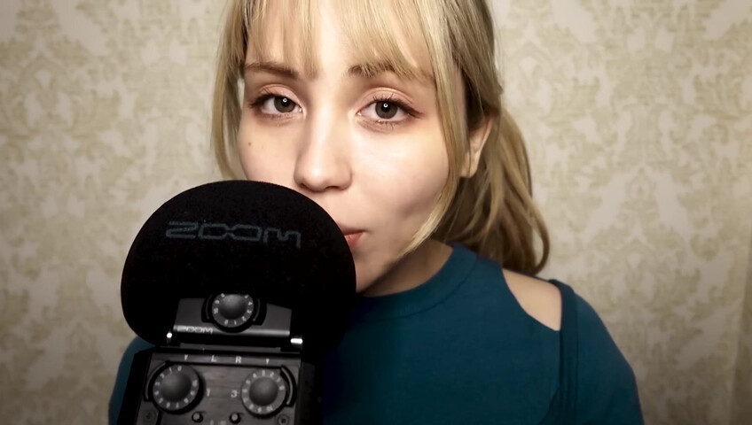 ASMR Bluekatie - Mouth Sounds - Positive Affirmation - Inaudible Whisper