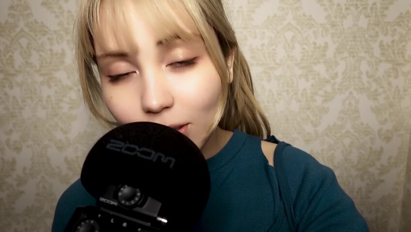 ASMR Bluekatie - Mouth Sounds - Positive Affirmation - Inaudible Whisper