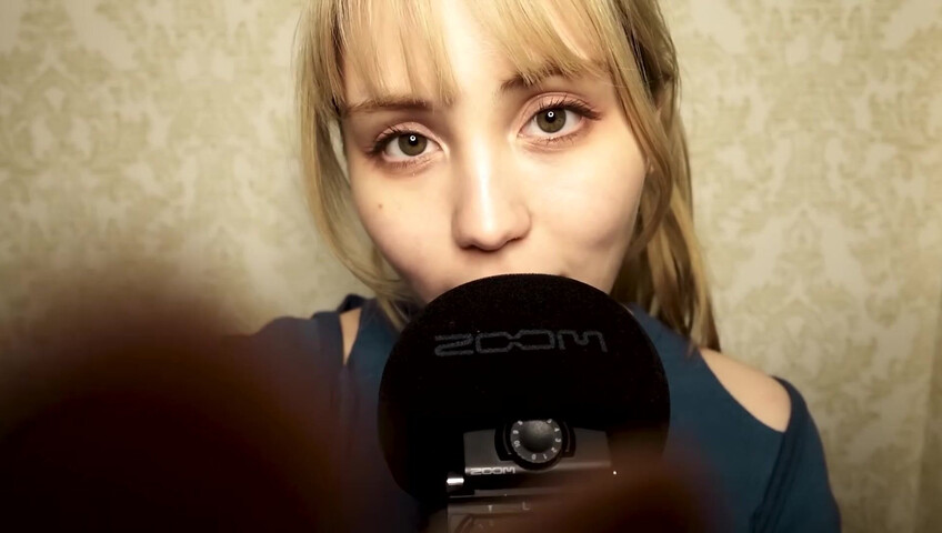 ASMR Bluekatie - Mouth Sounds - Positive Affirmation - Inaudible Whisper