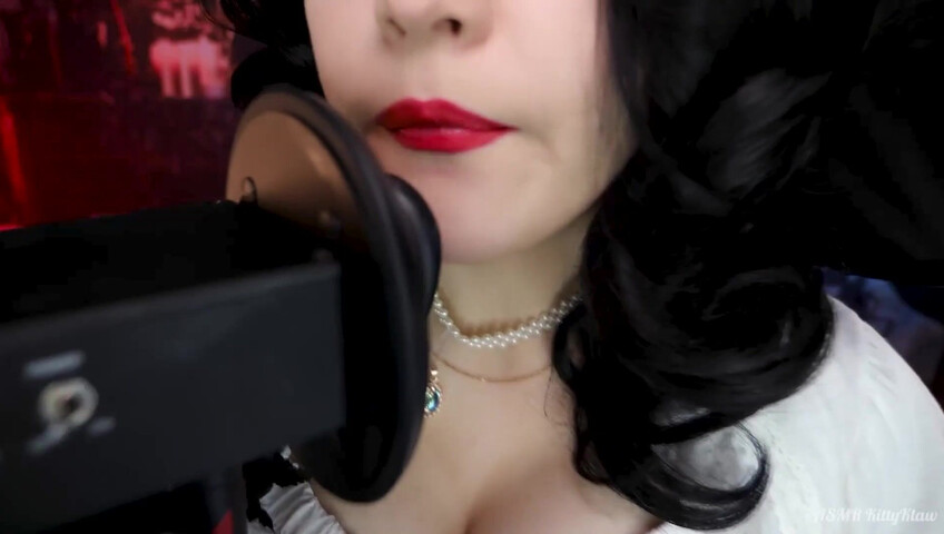 ASMR Kitty Klaw - Lady Dimitrescu Licking & Mouth sounds