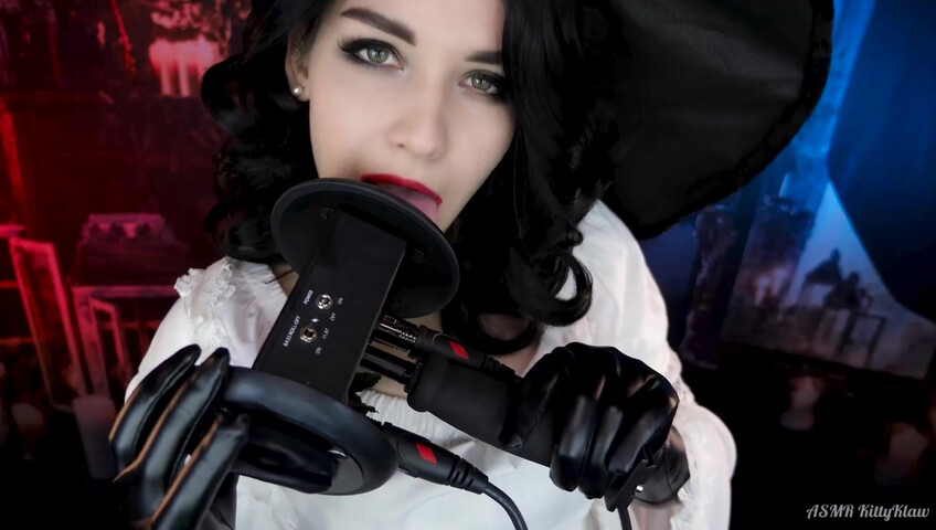 ASMR Kitty Klaw - Lady Dimitrescu Licking & Mouth sounds