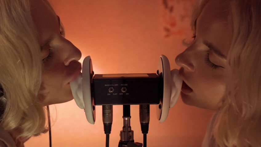 ASMR MACRO Double Ear Licking Close Up by Elsa