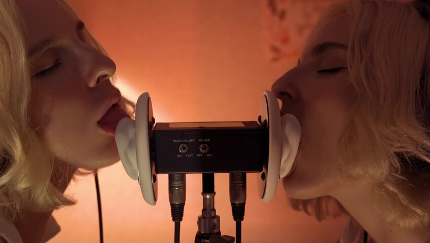 ASMR MACRO Double Ear Licking Close Up by Elsa