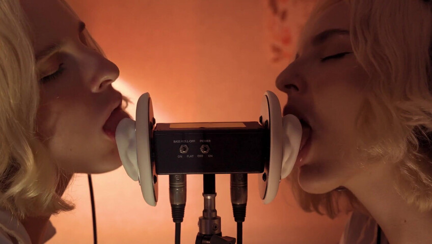 ASMR MACRO Double Ear Licking Close Up by Elsa