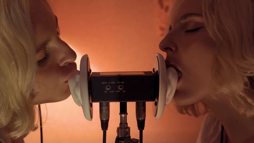 ASMR MACRO Double Ear Licking Close Up by Elsa