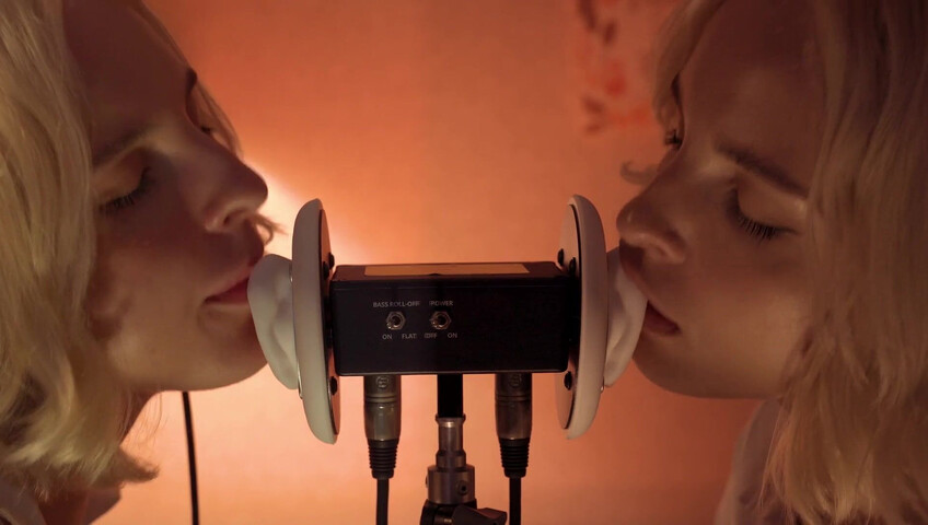 ASMR MACRO Double Ear Licking Close Up by Elsa