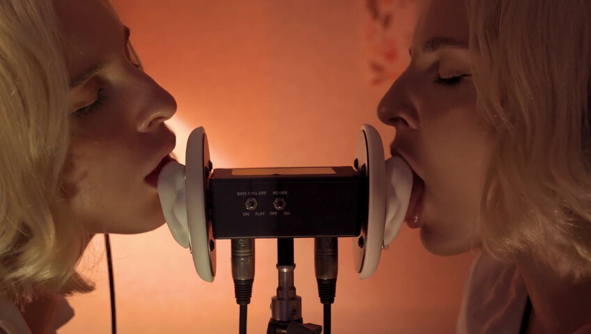 ASMR MACRO Double Ear Licking Close Up by Elsa