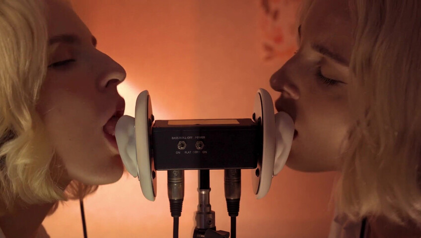 ASMR MACRO Double Ear Licking Close Up by Elsa