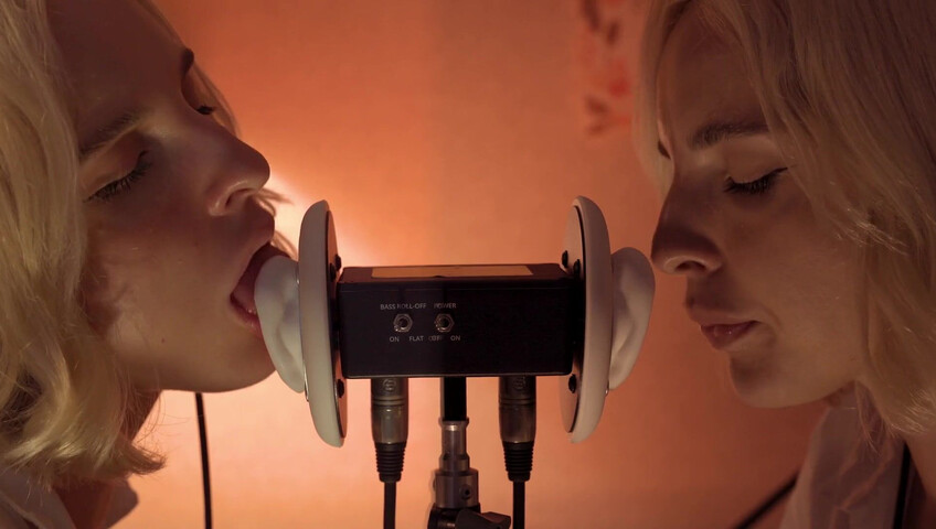 ASMR MACRO Double Ear Licking Close Up by Elsa