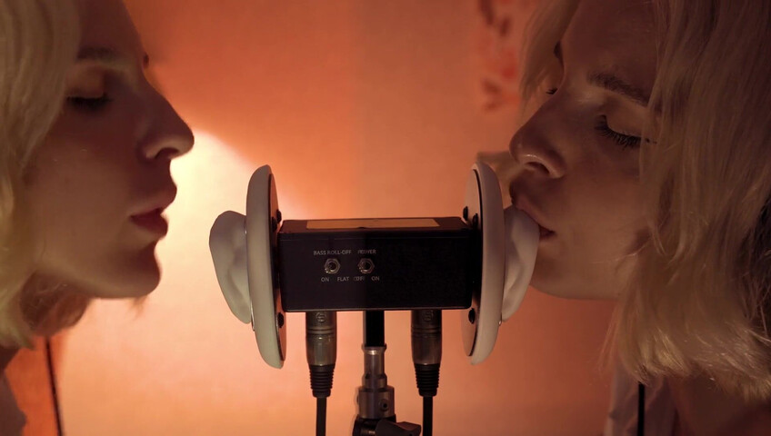 ASMR MACRO Double Ear Licking Close Up by Elsa