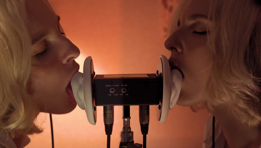 ASMR MACRO Double Ear Licking Close Up by Elsa