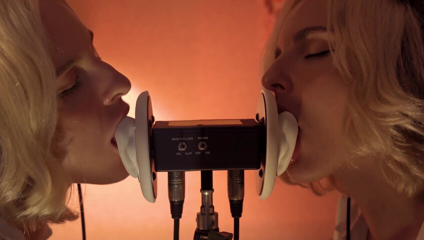 ASMR MACRO Double Ear Licking Close Up by Elsa
